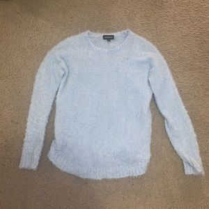Rampage • Pastel Blue Fuzzy Crew Neck Sweater